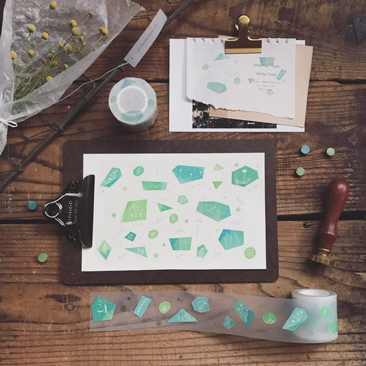 avocadomori Mints Field PET Masking Tape Roll