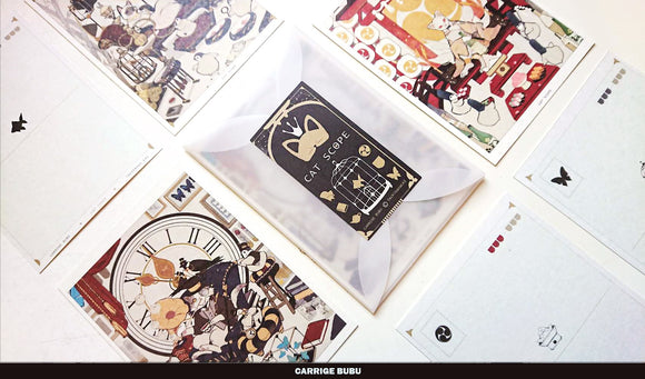 Tachibana Kai Cat Scope SET Paper Postcards