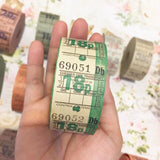 TokubetsuMemori 18P Green Vintage Ticket Samples