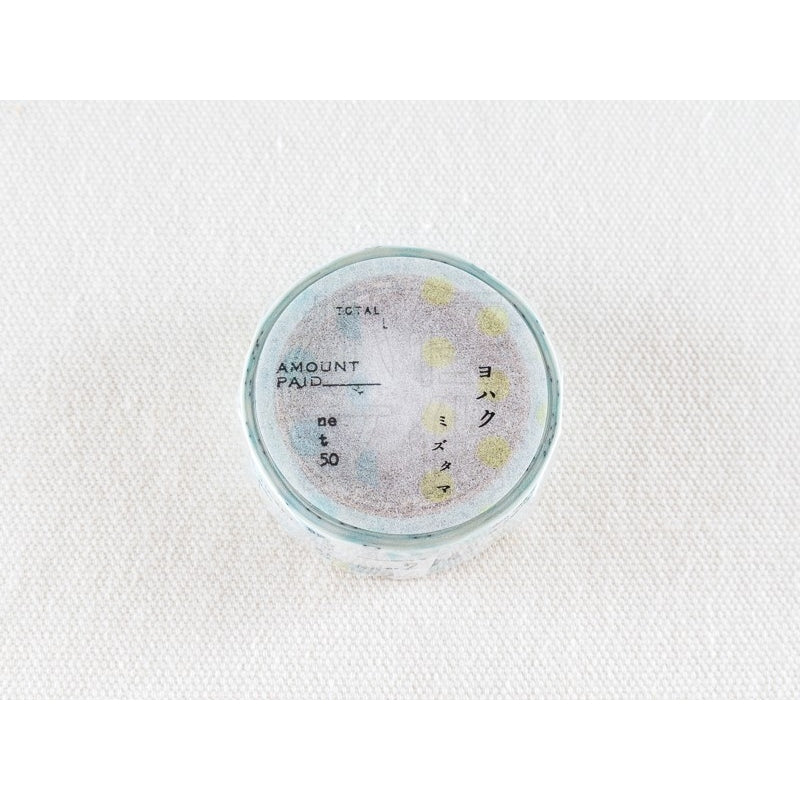 YOHAKU "polka dots" Y-002 Washi Masking Tape Roll