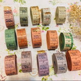 TokubetsuMemori 11P Olive Green Vintage Ticket Samples