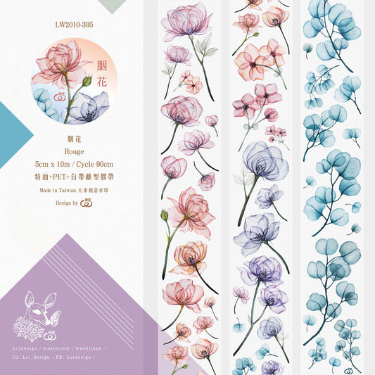 [SAMPLE] 90cm Loidesign Rouge Flowers PET Tape