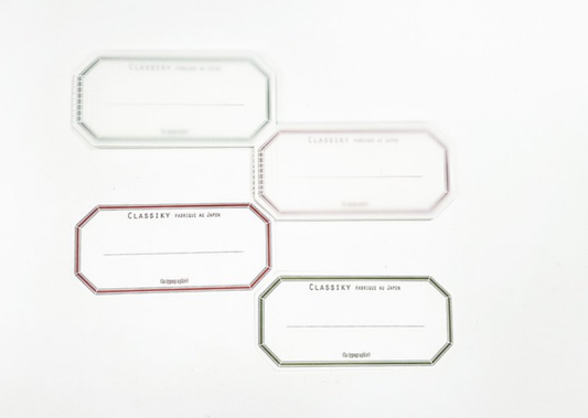Classiky Letterpress Printing Process Paper Notepad Water Adhesive Label