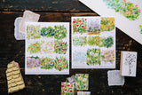 OURS Studio Bright Bloom Stamp Style Sticker Set Pack