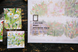 OURS Studio Bright Bloom Stamp Style Sticker Set Pack
