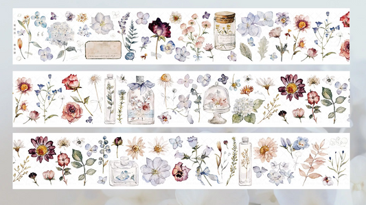 Freckles Tea Spring Telltale Grass PET Tape Samples and Full Roll