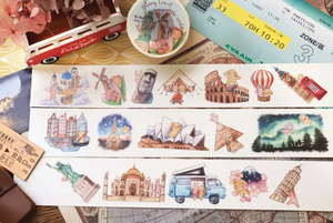 [Sample Only] Maruco Bunny Travel Around the World Washi Masking Tape