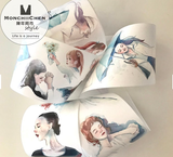 [SAMPLE ONLY] Monchiichen SHE Watercolors Washi Masking Tape with Release Paper