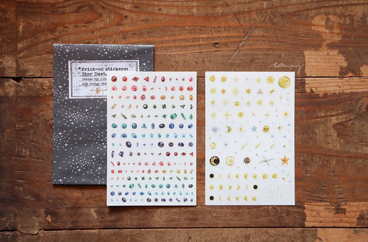 linchianing Star Dust Transfer Sticker Sheet Pack