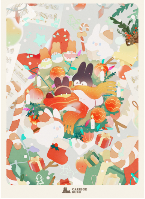 Bubukai December Postcard