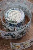 linchianing Green to Purple Butterflies PET Tape Sample and Full Roll