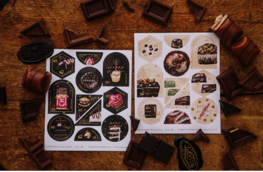 OURS Studio Desserts Stamp Style Sticker Set Pack