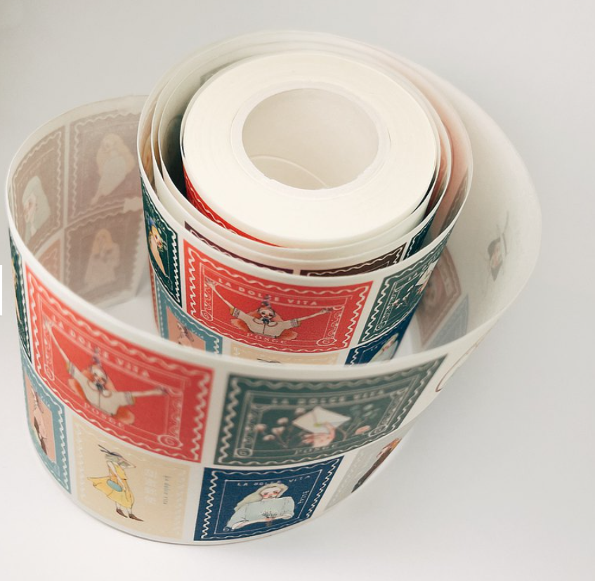 La Dolce Vita Sweet Mail Washi Masking Tape Rolls and Samples