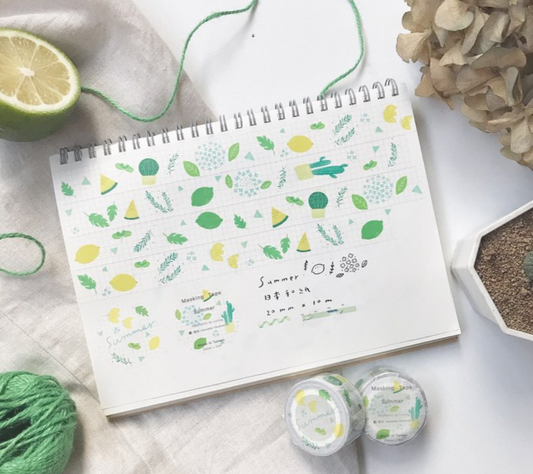 avocadomori Summer Washi Masking Tape Roll