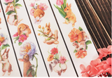 [Sample Only] Maruco Flowers and Rabbit Washi Masking Tape