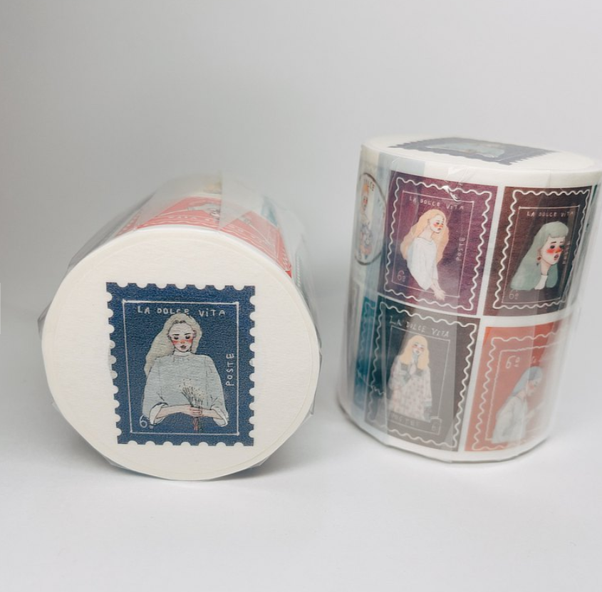 La Dolce Vita Sweet Mail Washi Masking Tape Rolls and Samples