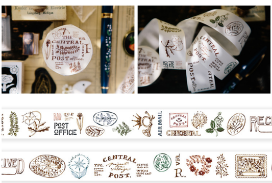 OURS Studio Central Post Office Masking Tape Roll and Samples