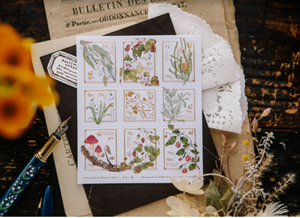 OURS Studio Wild Wreath Stamp Style Sticker Set Pack