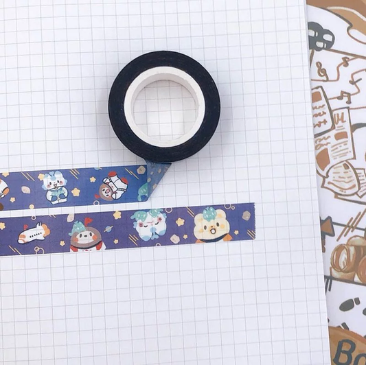 Popopenguin Space Washi Masking Tape Roll
