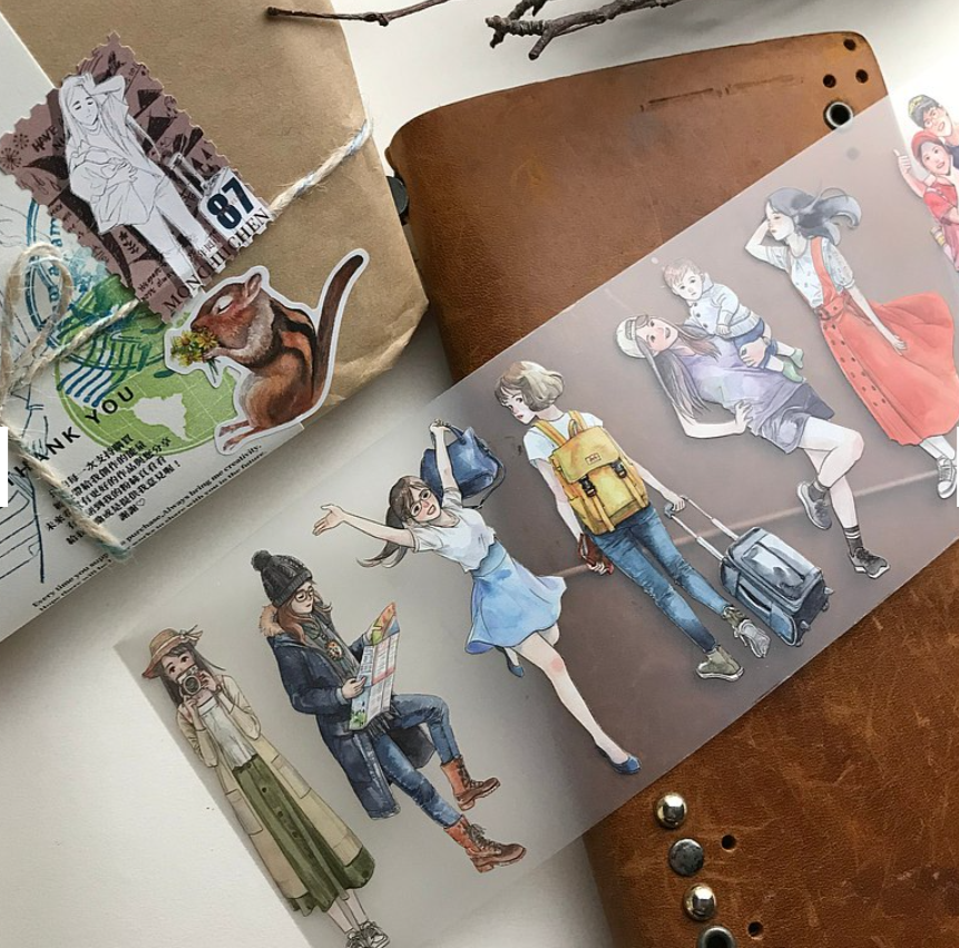 [SAMPLE ONLY] Monchiichen Traveler 2 PET Washi Masking Tape