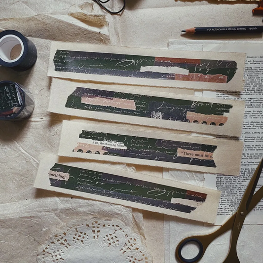 Mr.Eggplants Self Study Washi Tape Roll and Samples