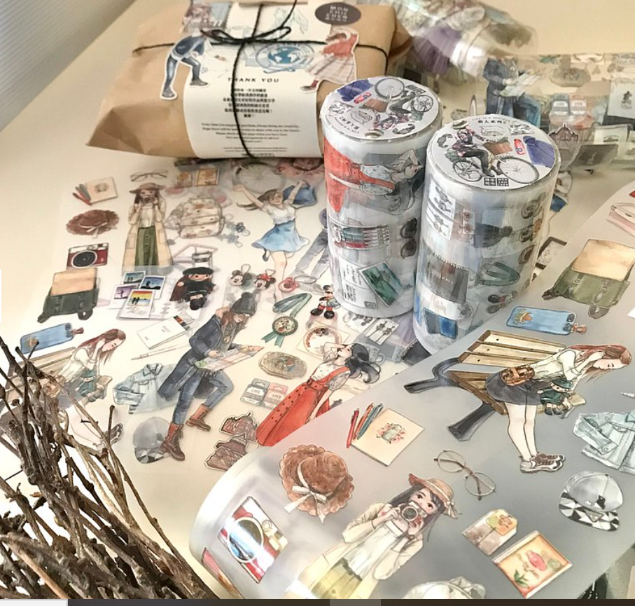 [SAMPLE ONLY] Monchiichen Ver 2. Traveler Life is a Journey PET Masking Tape