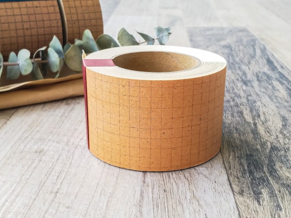 Classiky Grid Kraft Orange Brown Roll