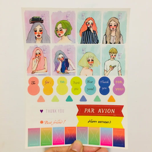 La Dolce Vita Transparent Planner Sticker Sheet