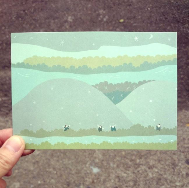 Kerkerland Good Time Illustration Postcard