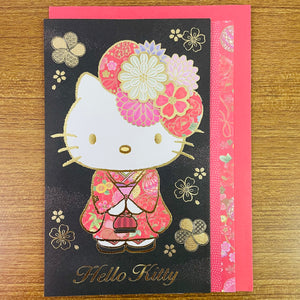 Hello Kitty Kimono Gold Foiled Card