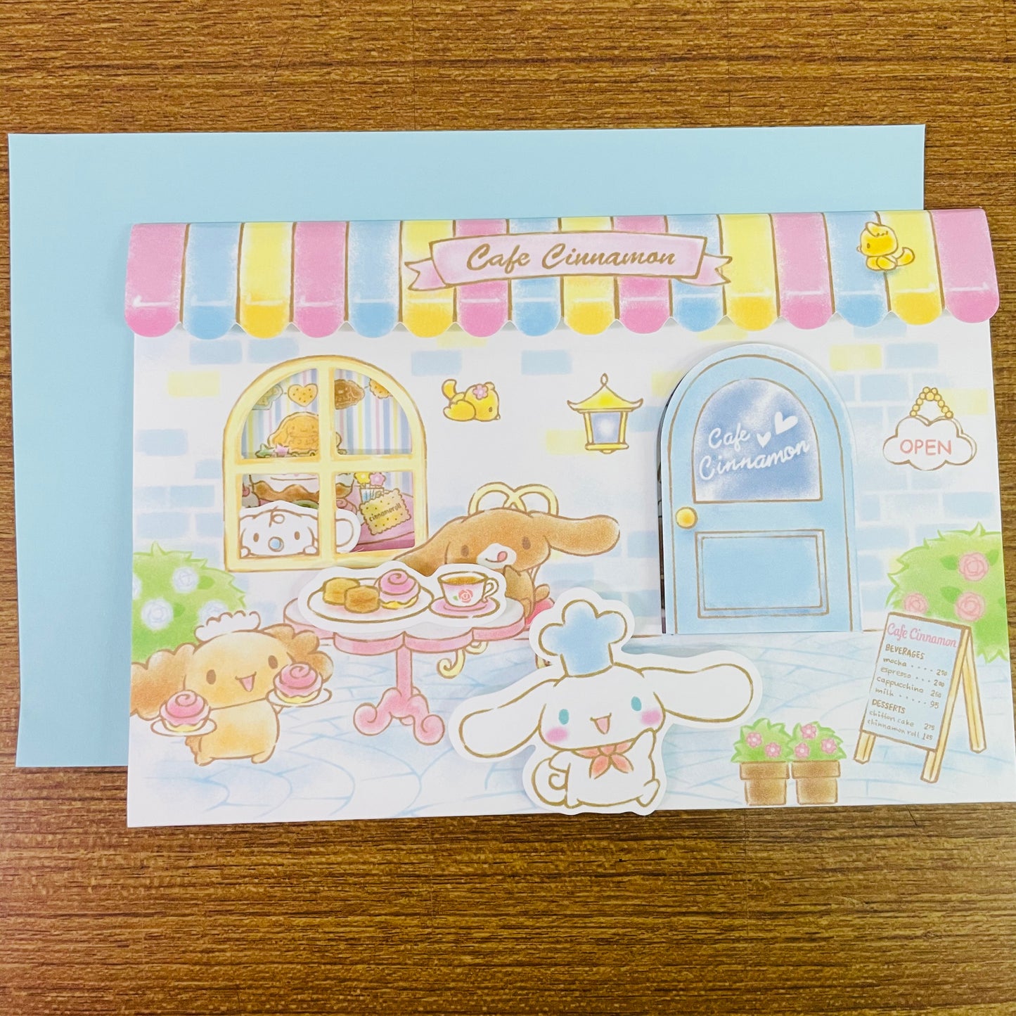 Cinnamonroll Cafe Pop-up 3D Card