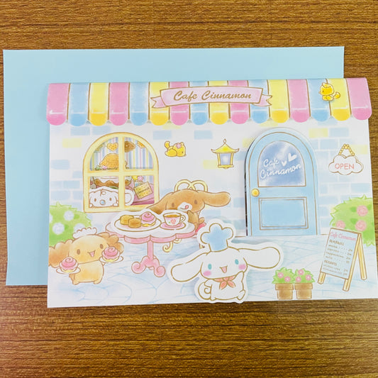 Cinnamonroll Cafe Pop-up 3D Card