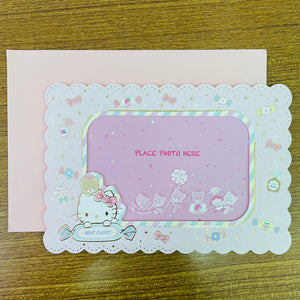 Hello Kitty Frame Photo Gold Foiled Card