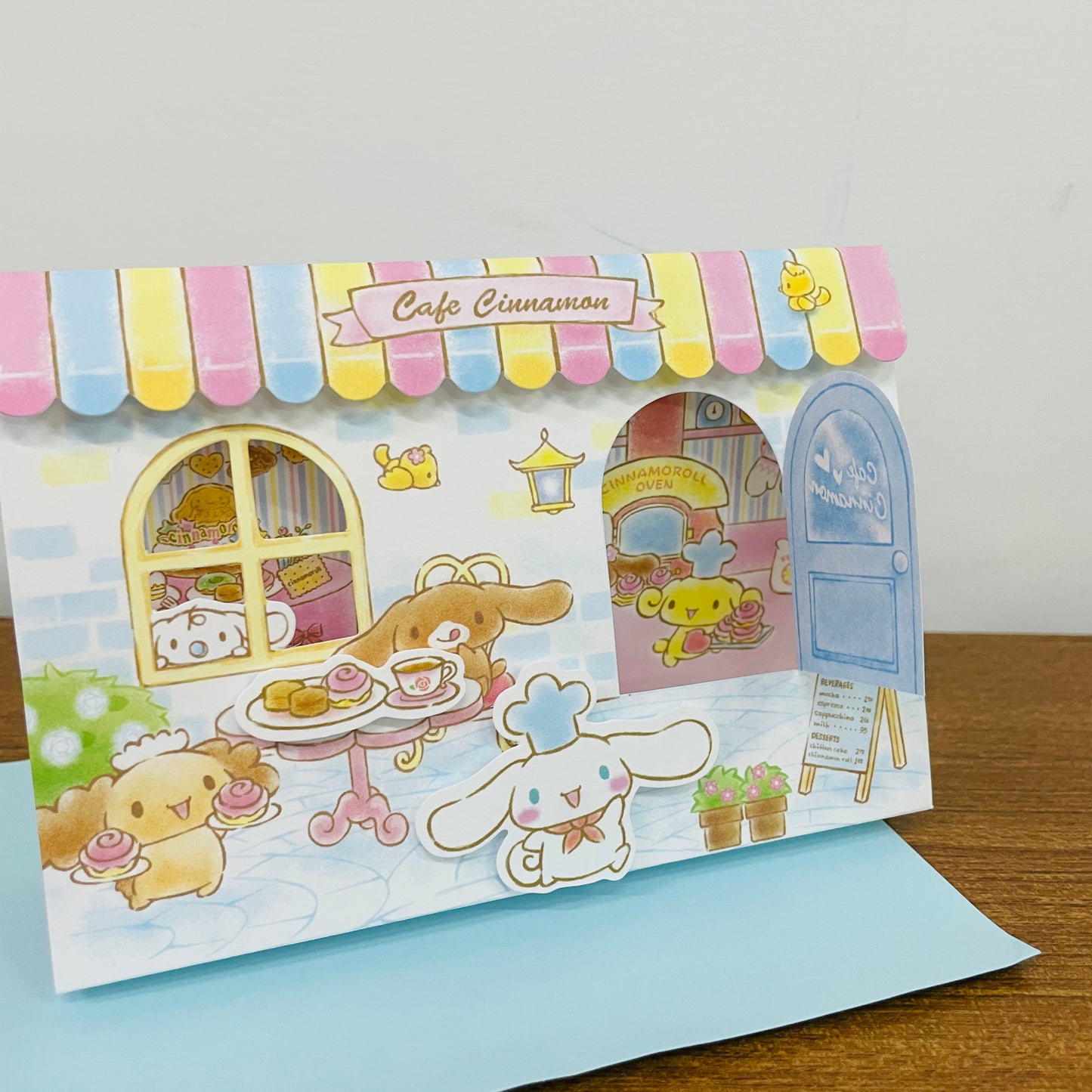 Cinnamonroll Cafe Pop-up 3D Card