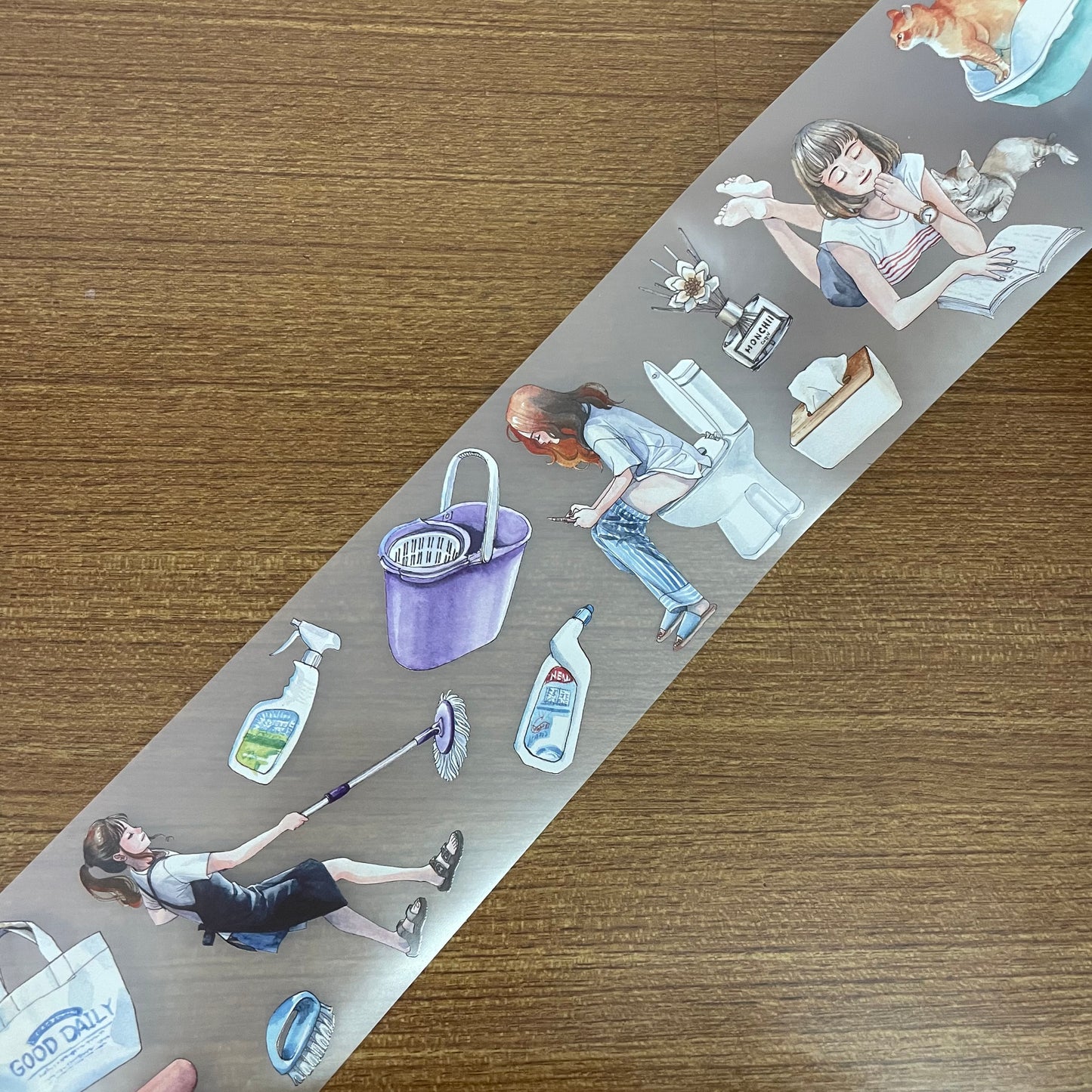 [SAMPLE ONLY] Monchiichen Good Daily PET Masking Tape