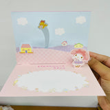 My Melody Pink Pop-up 3D Card