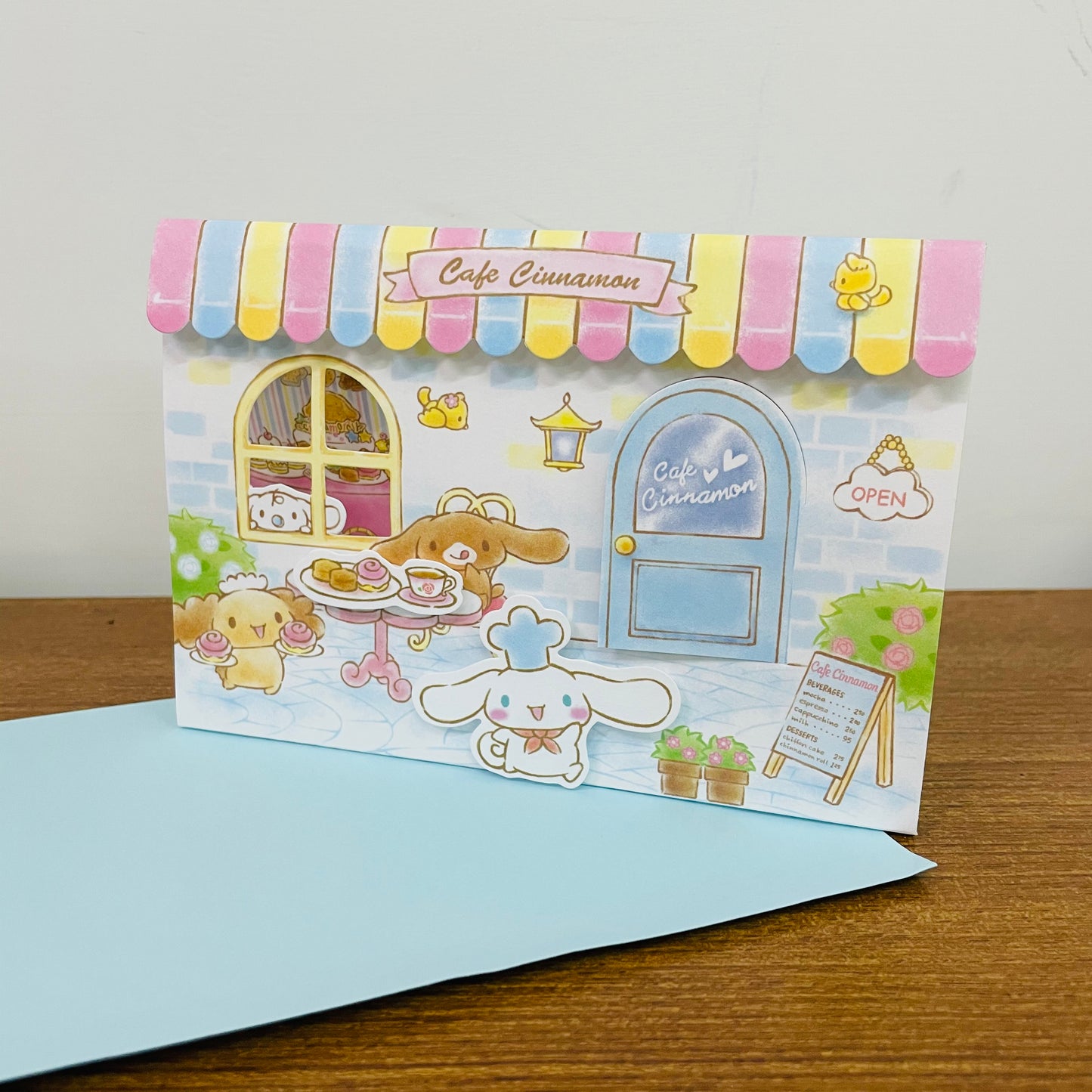 Cinnamonroll Cafe Pop-up 3D Card