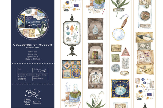 OURS Studio Collections of Museum Washi Tape Samples and Full Roll