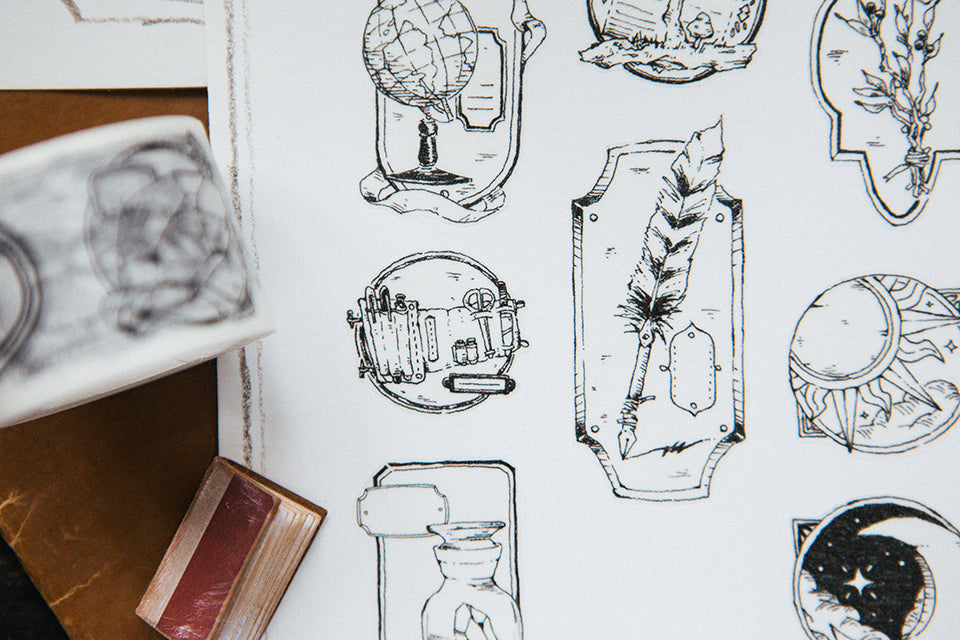 OURS Studio Museum Washi Tape Sample and Full Roll