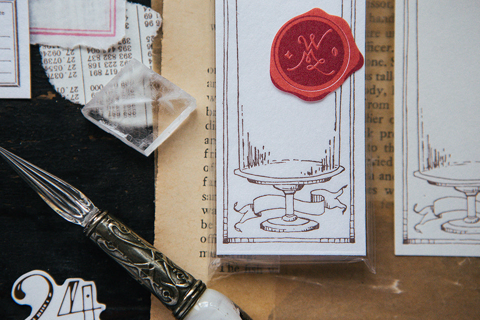 OURS Studio Glass Dome letterpress label book