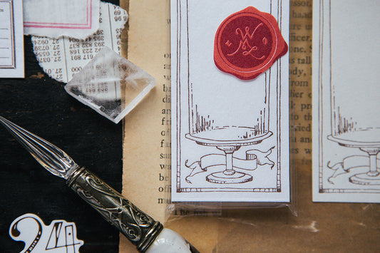 OURS Studio Glass Dome letterpress label book