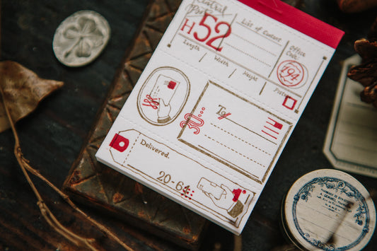 OURS Studio Postal Letterpress Label Book