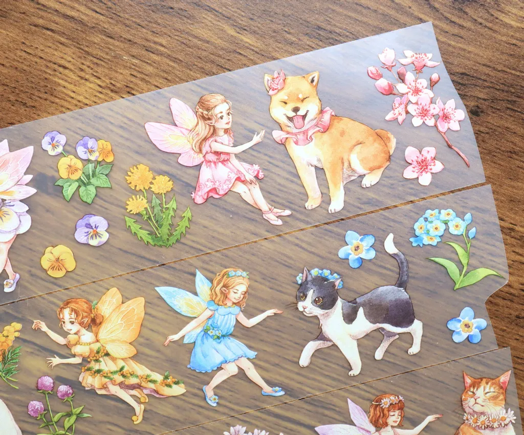 [Sample Only] Maruco Animals and Fairies PET Masking Tape