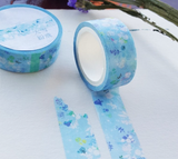 Polly Terrace Blowing Snow Washi Masking Tape Roll