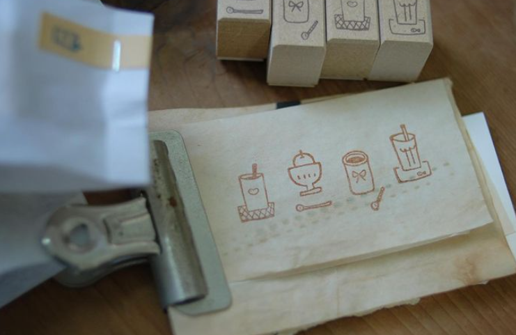 Evakaku Drink Stamp Set
