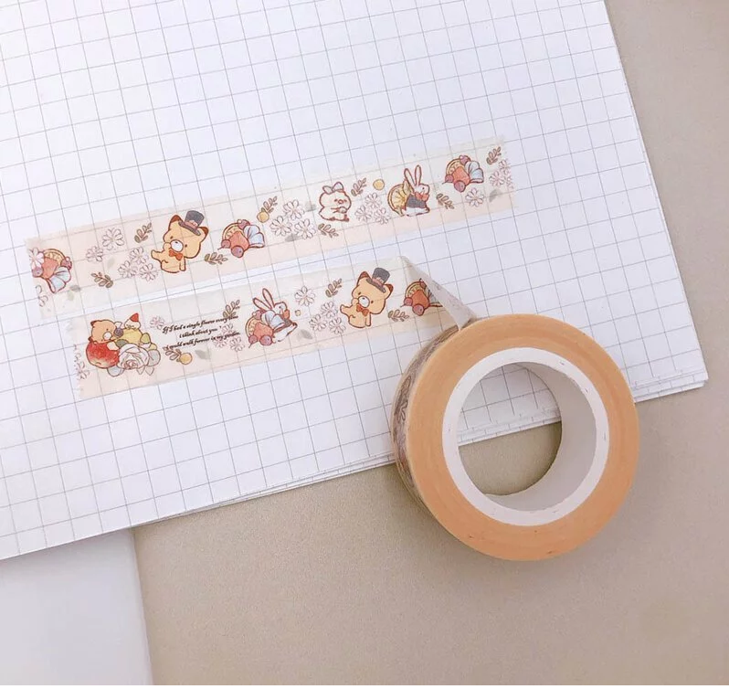 Little Popcorn Cute Ver 2 Washi Masking Tape Roll