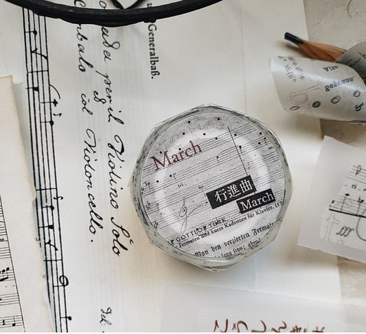 Mr.Eggplants March Washi Tape Roll and Samples