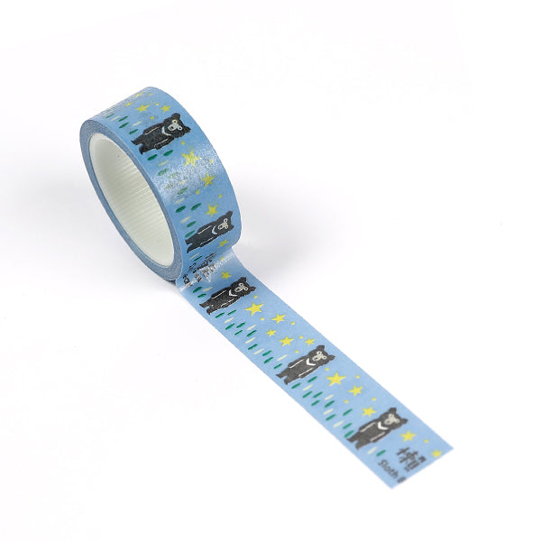 Taiwan Black Bear Sloth Bear Version Washi Tape