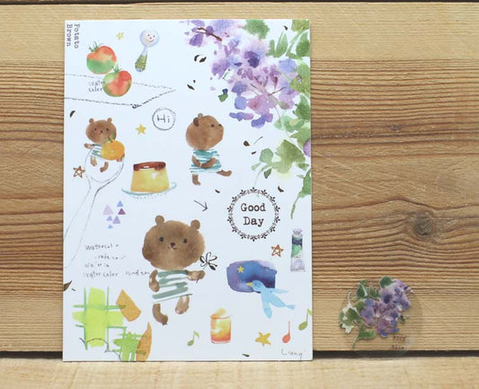 Liang Feng Watercolor Good Day Card