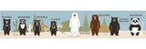 Taiwan Black Bear Family Bear Version Washi Tape Roll